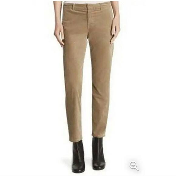 VINCE Womens Corduroy Sateen High Rise Straight Leg Ankle Chino Pant Size 4 - Picture 2 of 15